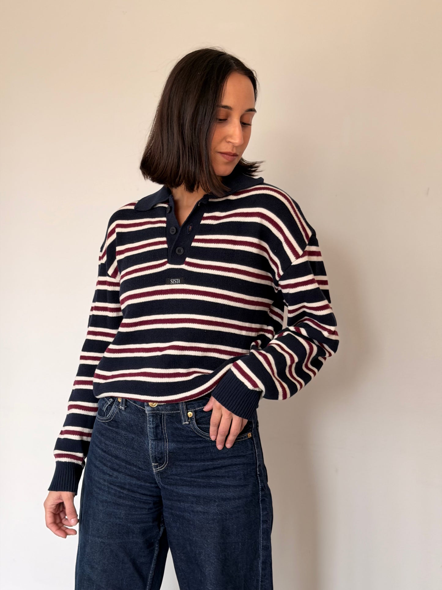 Sweater Sista Stripes Navy