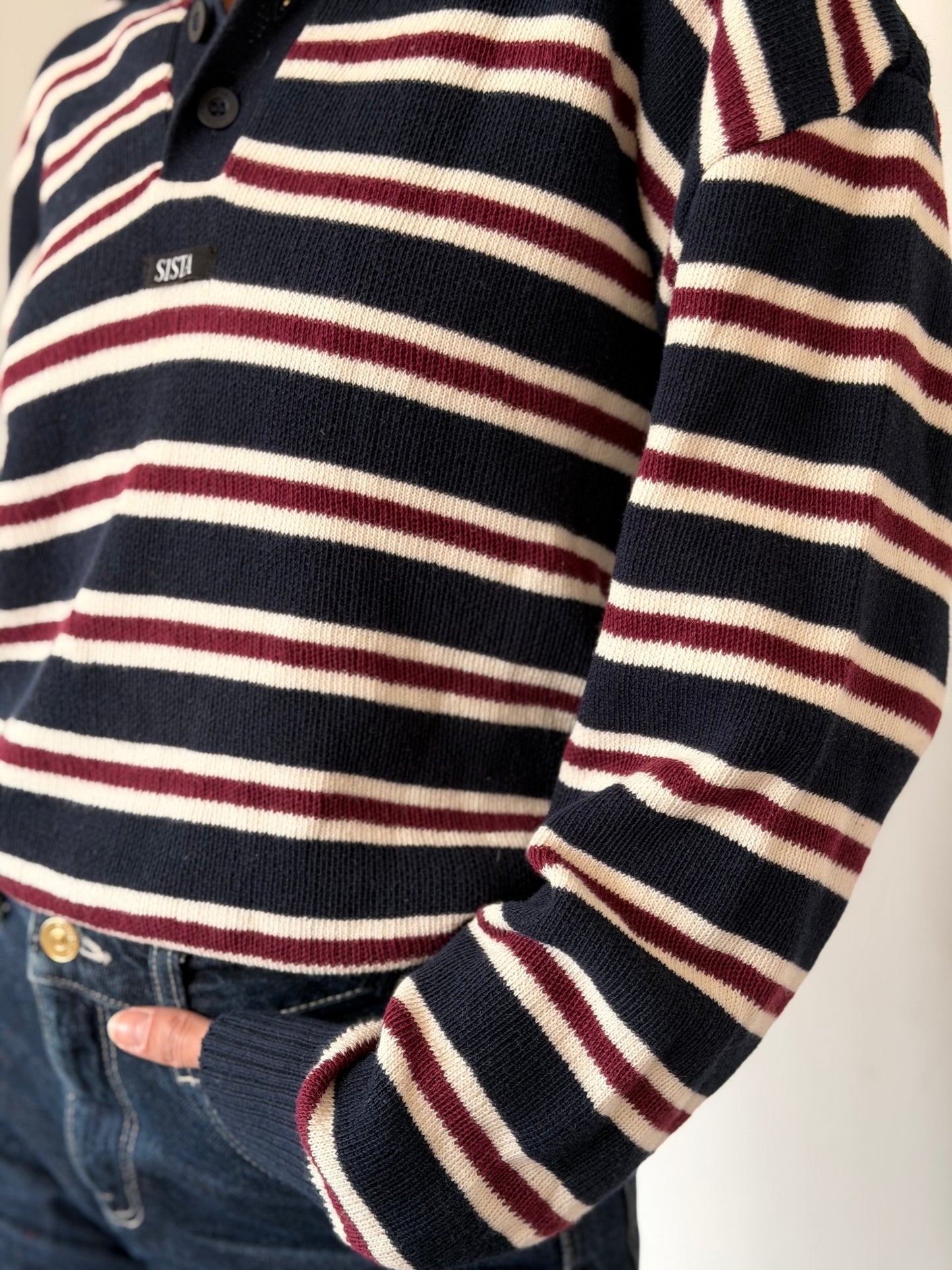 Sweater Sista Stripes Navy