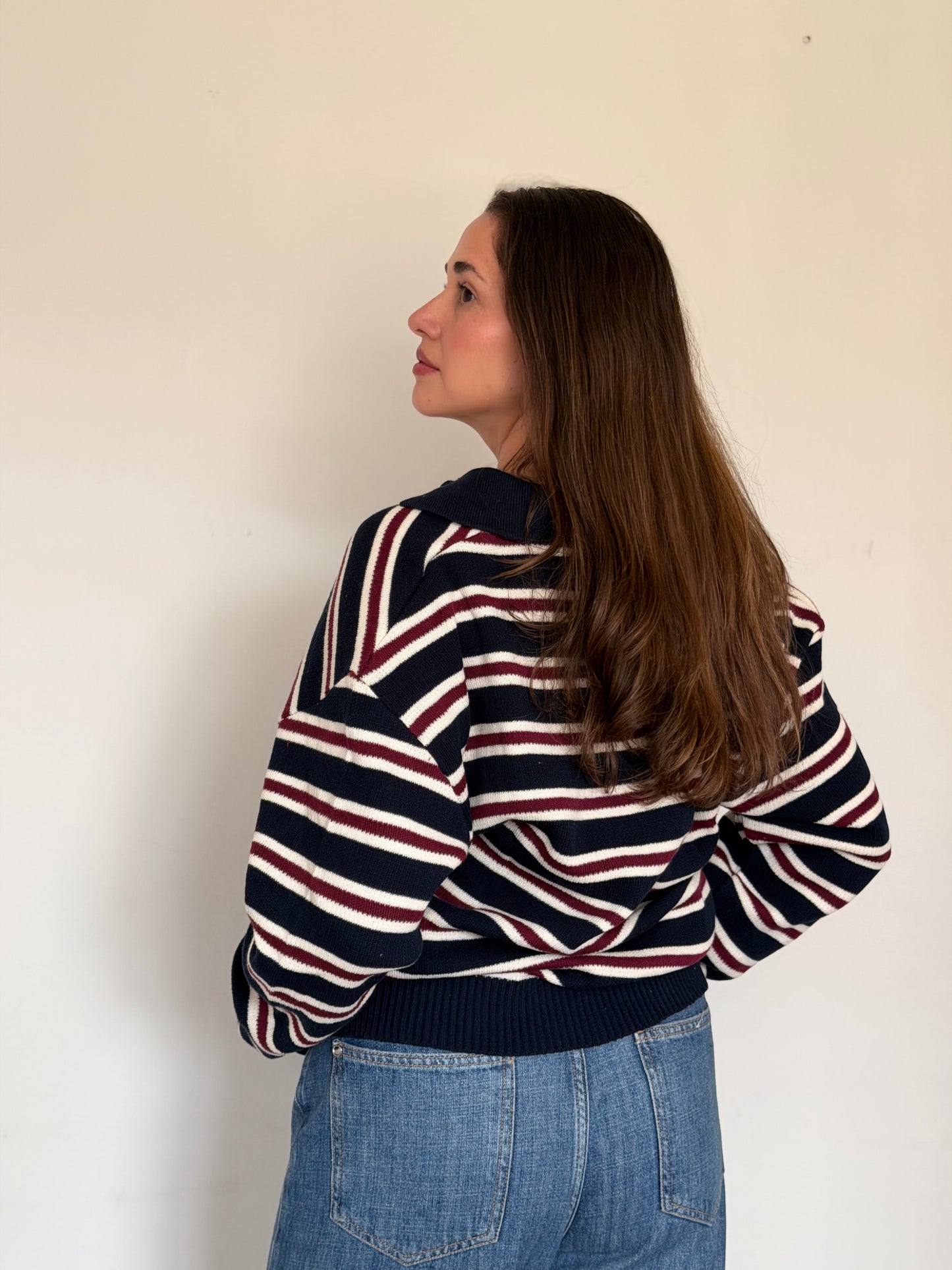 Sweater Sista Stripes Navy