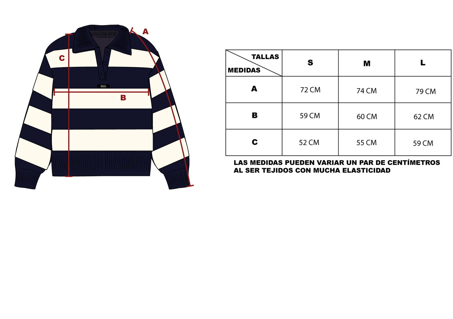 Sweater Camisero Navy